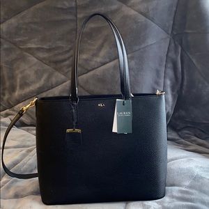 Lauren Ralph Lauren black tote purse